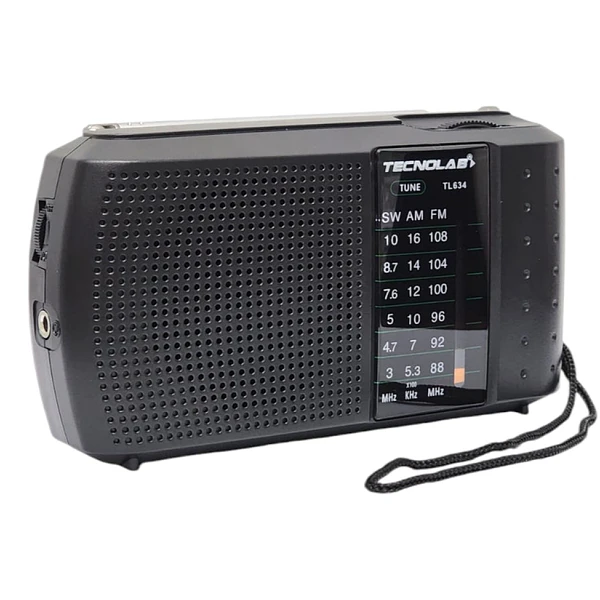 Radio Portatil de Bolsillo Tecnolab AM/FM/SW TL634