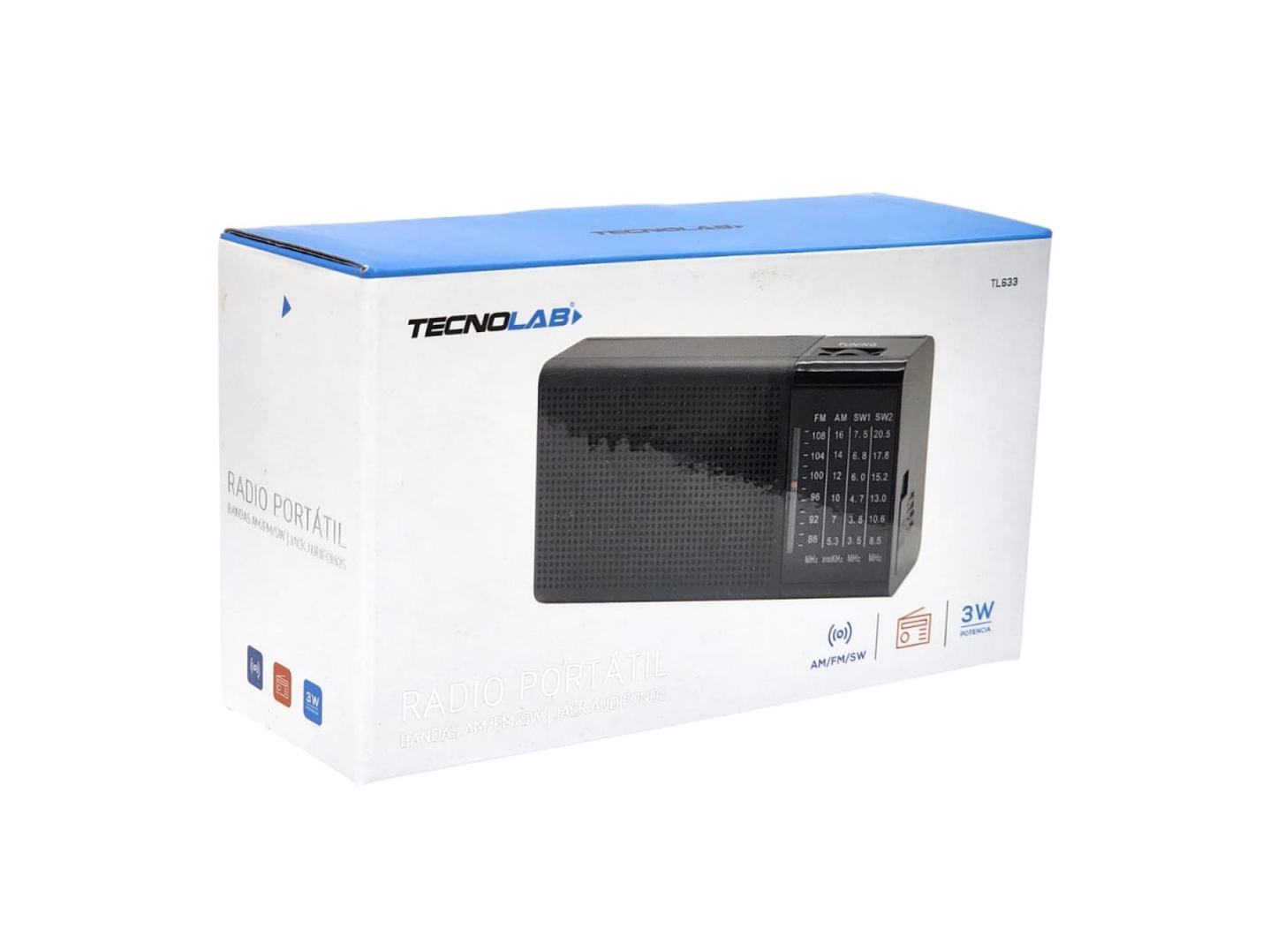Radio Portátil de Bolsillo Tecnolab AM/FM/SW TL633 6