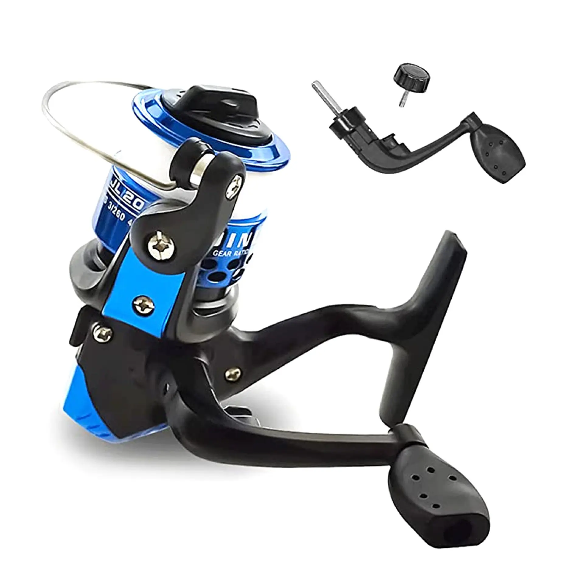 Caña De Pescar 2.10mt Con Carrete E Hilo DBG1384 Azul 4