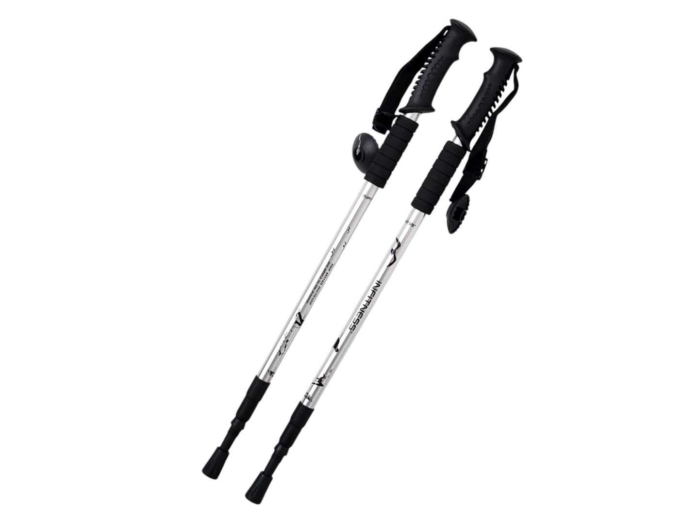 Par de Bastones Ajustables para Trekking Blanco DBG1356W 1