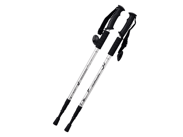 Par de Bastones Ajustables para Trekking Blanco DBG1356W 1