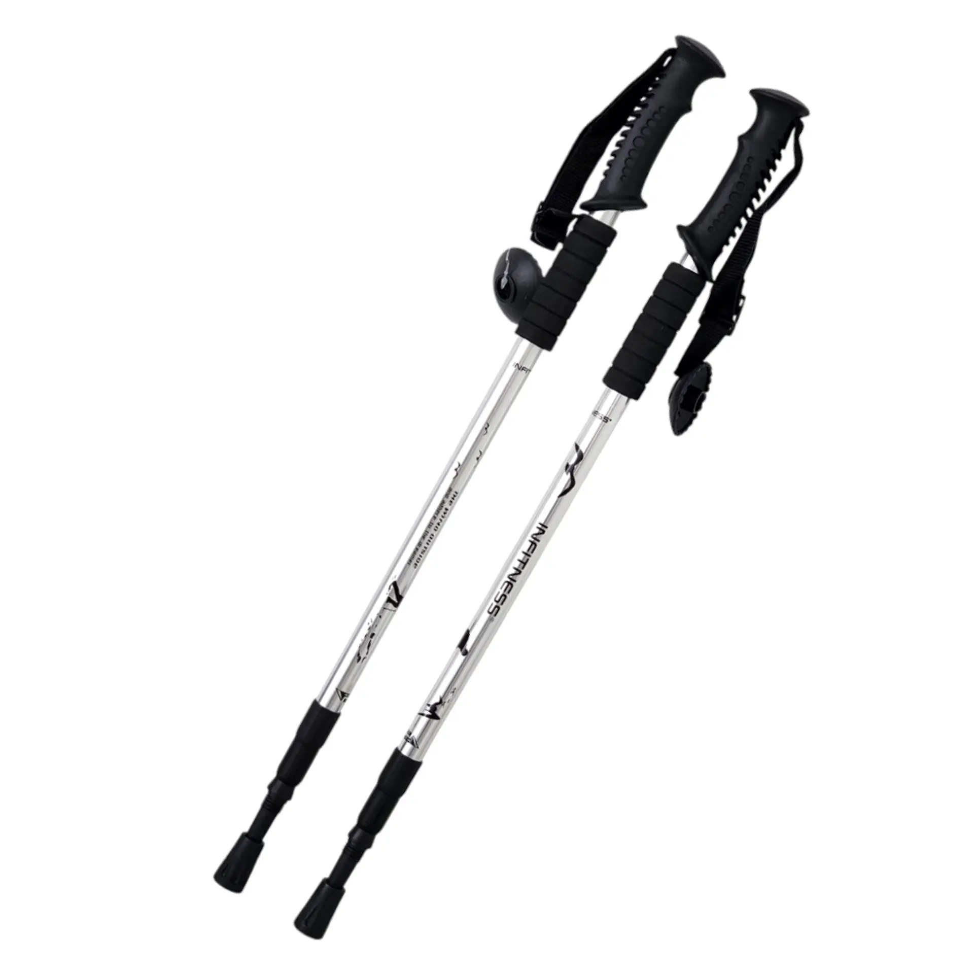 Par de Bastones Ajustables para Trekking Blanco DBG1356W 1