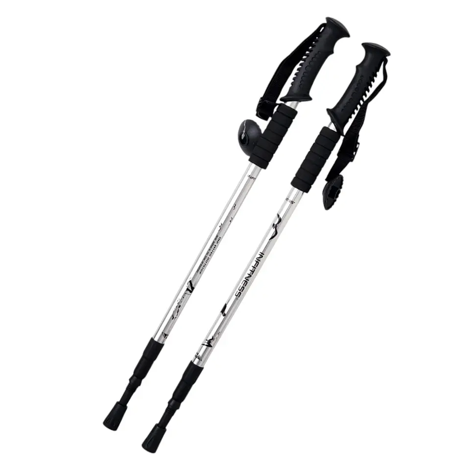 Par de Bastones Ajustables para Trekking Blanco DBG1356W 1