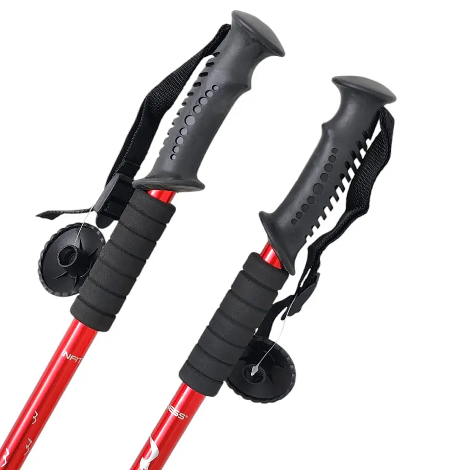 Par de Bastones Ajustables para Trekking Rojo DBG1356R 2
