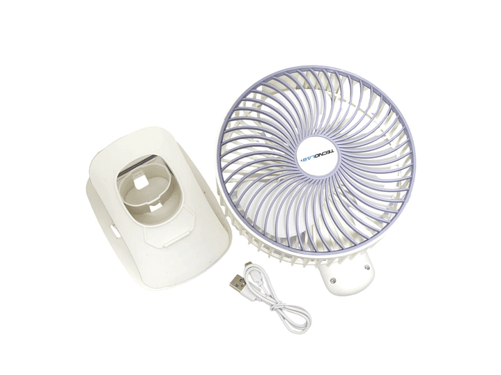 Ventilador Clip Portátil Recargable Tecnolab TL674 9
