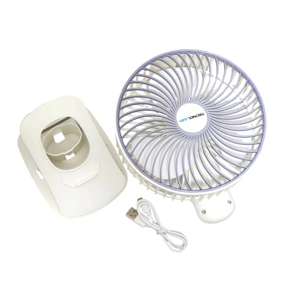 Ventilador Clip Portátil Recargable Tecnolab TL674 9