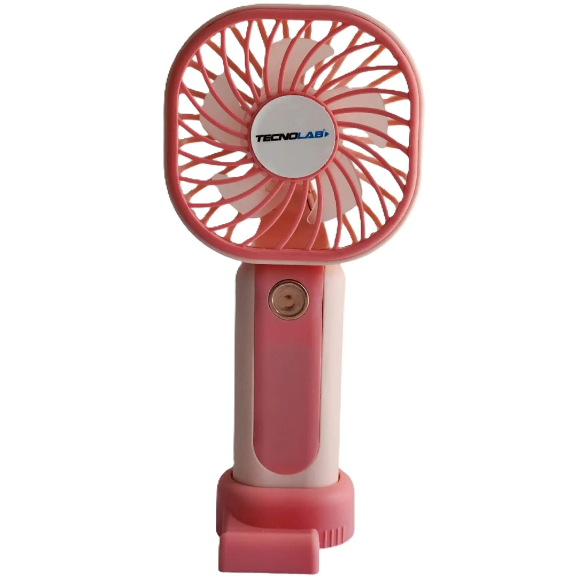 Mini Ventilador Recargable Portátil Rosa Tecnolab TL669P 1