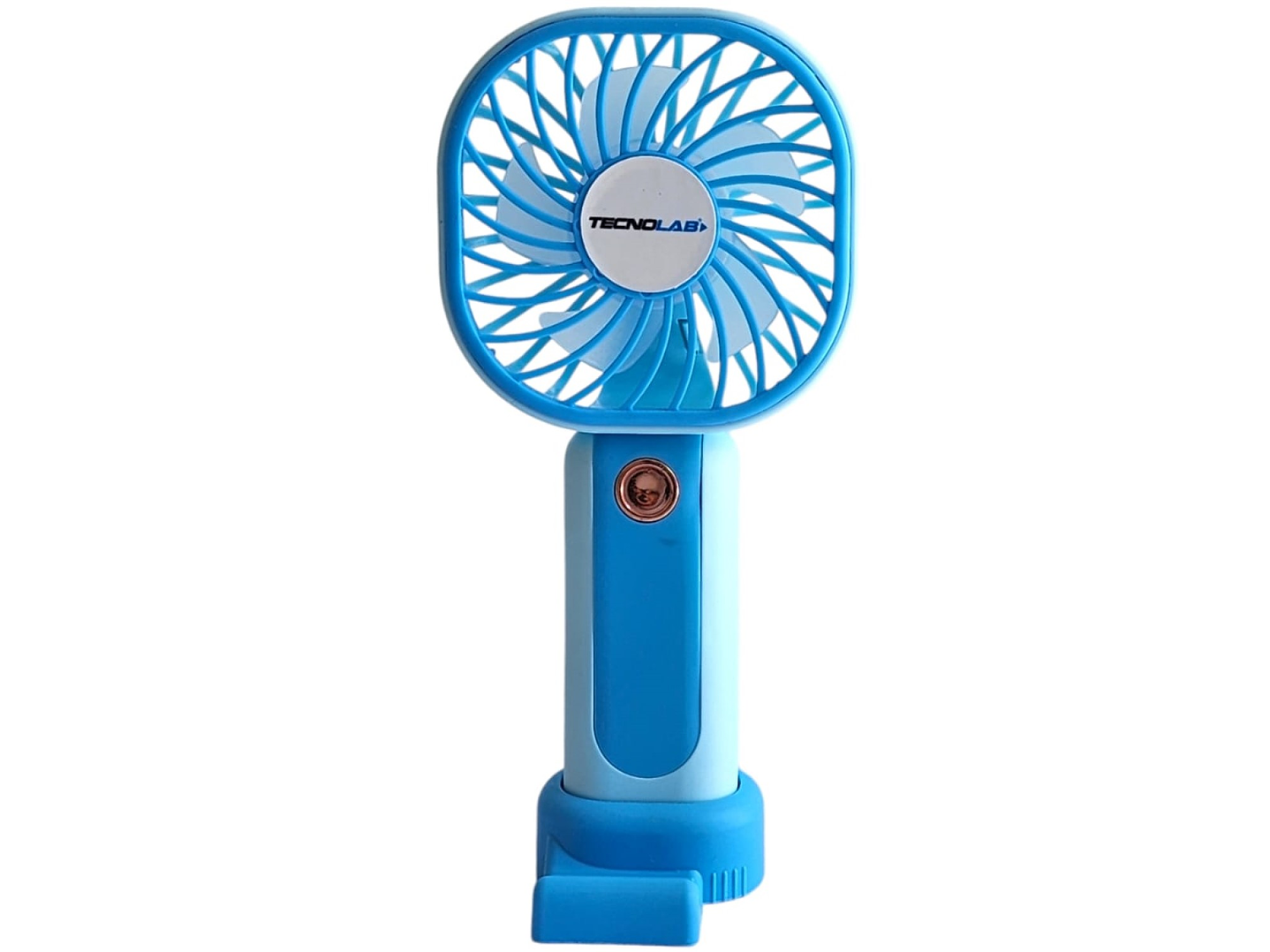 Mini Ventilador Recargable Portátil Azul Tecnolab TL669BL 1