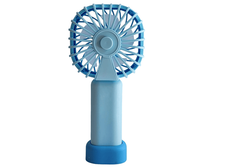 Mini Ventilador Recargable Portátil Azul Tecnolab TL669BL 3