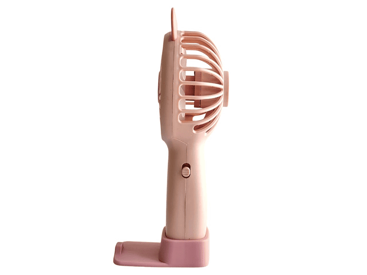 Mini Ventilador Portátil Recargable Rosa TL672P 4