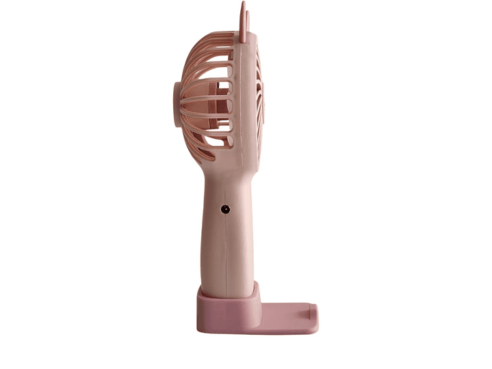 Mini Ventilador Portátil Recargable Rosa TL672P 5