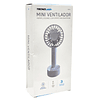 Ventilador Recargable Portátil Base Tecnolab Blanco TL671