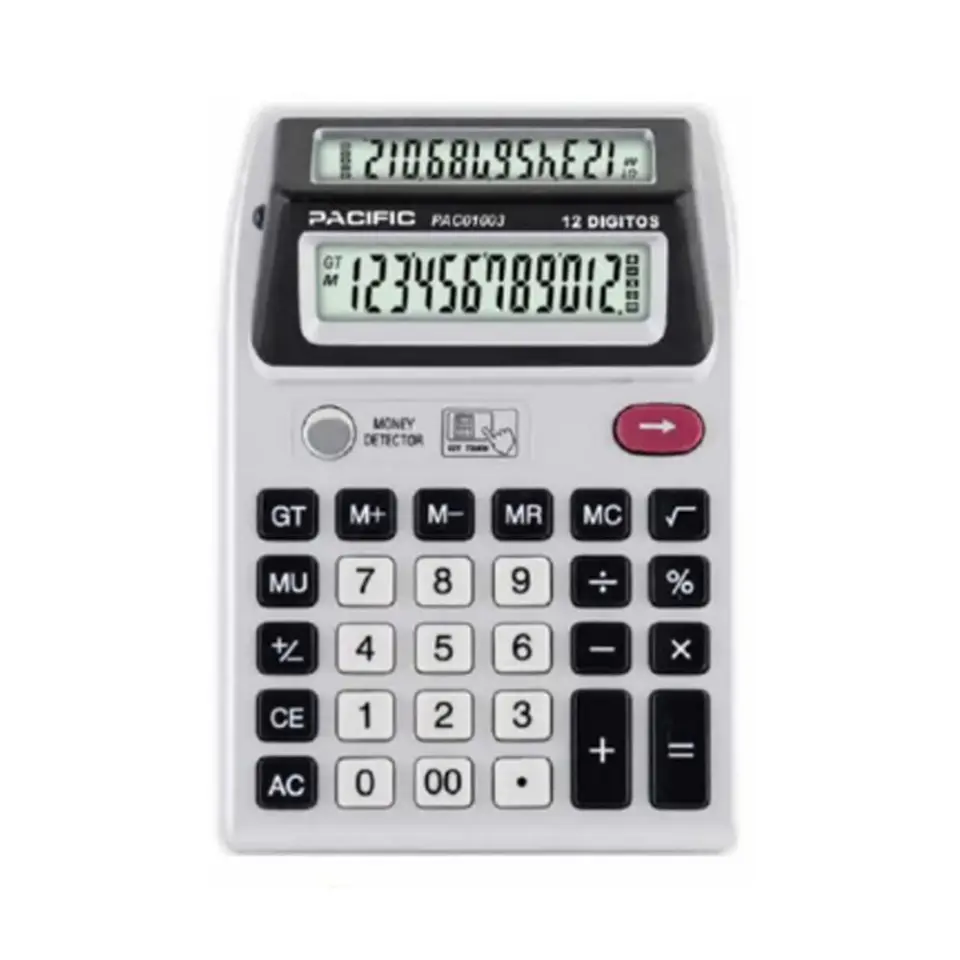 Calculadora Doble Pantalla Detector Billetes PAC01003 Pacific 3