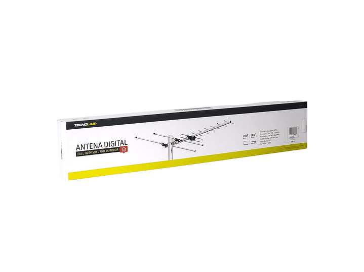 Antena Digital para TV Exterior 7-9 dB HDTV & 4K Tecnolab 4
