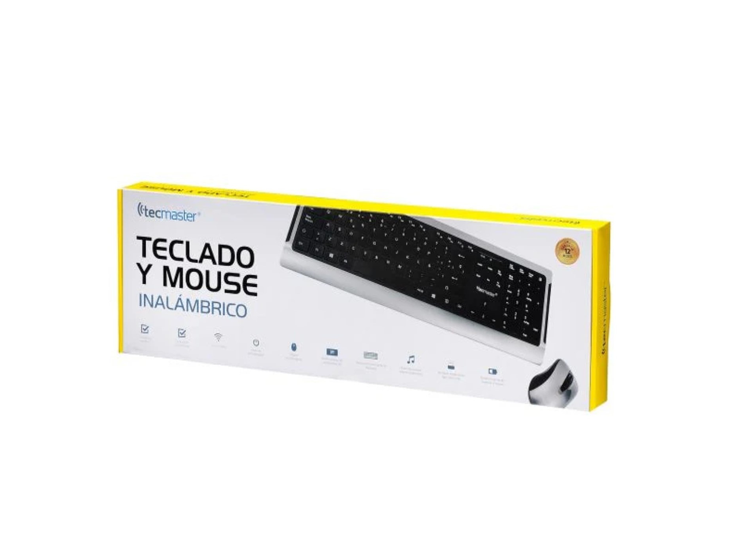 Kit Combo Teclado y Mouse Inalámbrico Tecmaster LD100 3