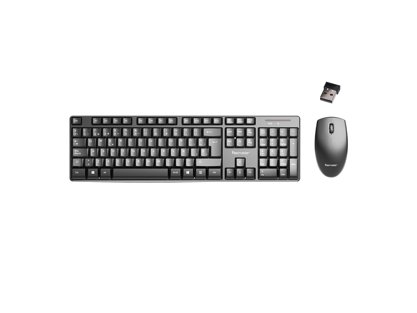 Kit Combo Teclado y Mouse Inalámbrico Tecmaster 100512 2
