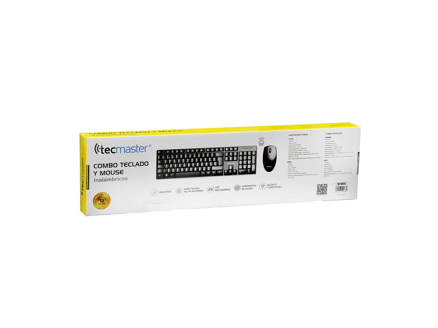 Kit Combo Teclado y Mouse Inalámbrico Tecmaster 100512 5