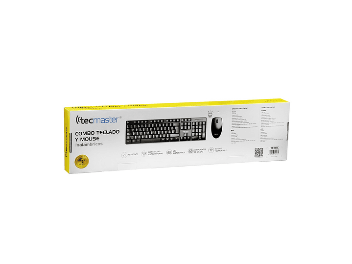 Kit Combo Teclado y Mouse Inalámbrico Tecmaster 100512 5