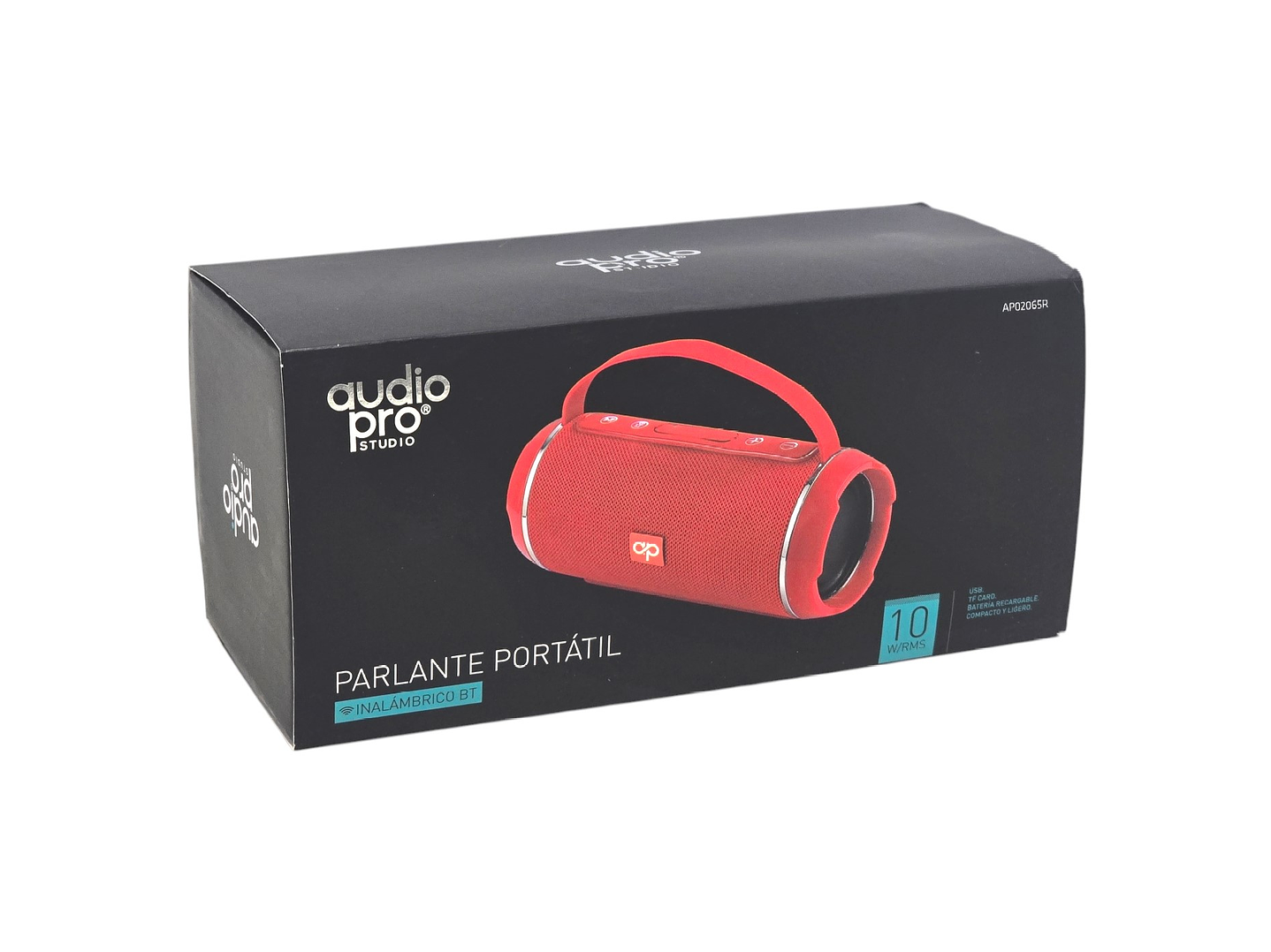 Parlante Inalámbrico BT Audiopro Usb/Sd AP02065R Rojo 2