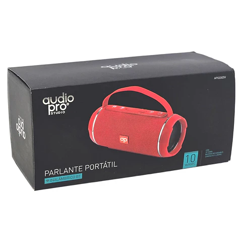 Parlante Inalámbrico BT Audiopro Usb/Sd AP02065R Rojo