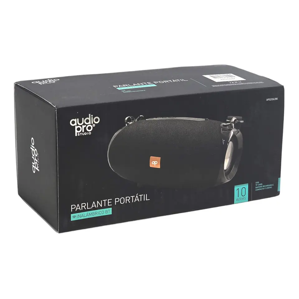 Parlante Inalámbrico BT Audiopro Usb/Sd AP02062BK Negro 2