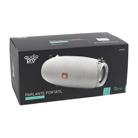 Parlante Inalámbrico BT Audiopro Usb/Sd AP02062W Gris 