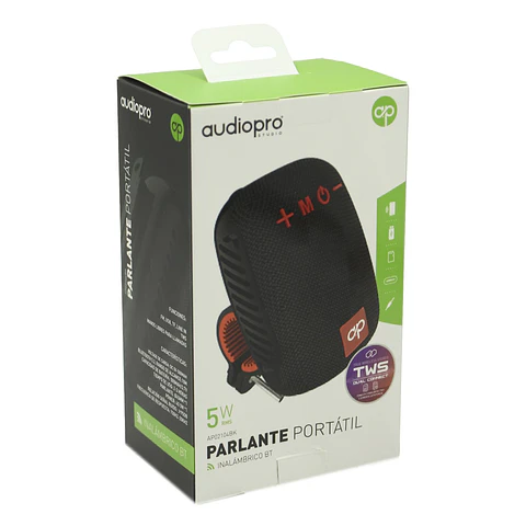 Parlante Bt Para Bicicleta, Moto o Scooter Audipro AP02104BK