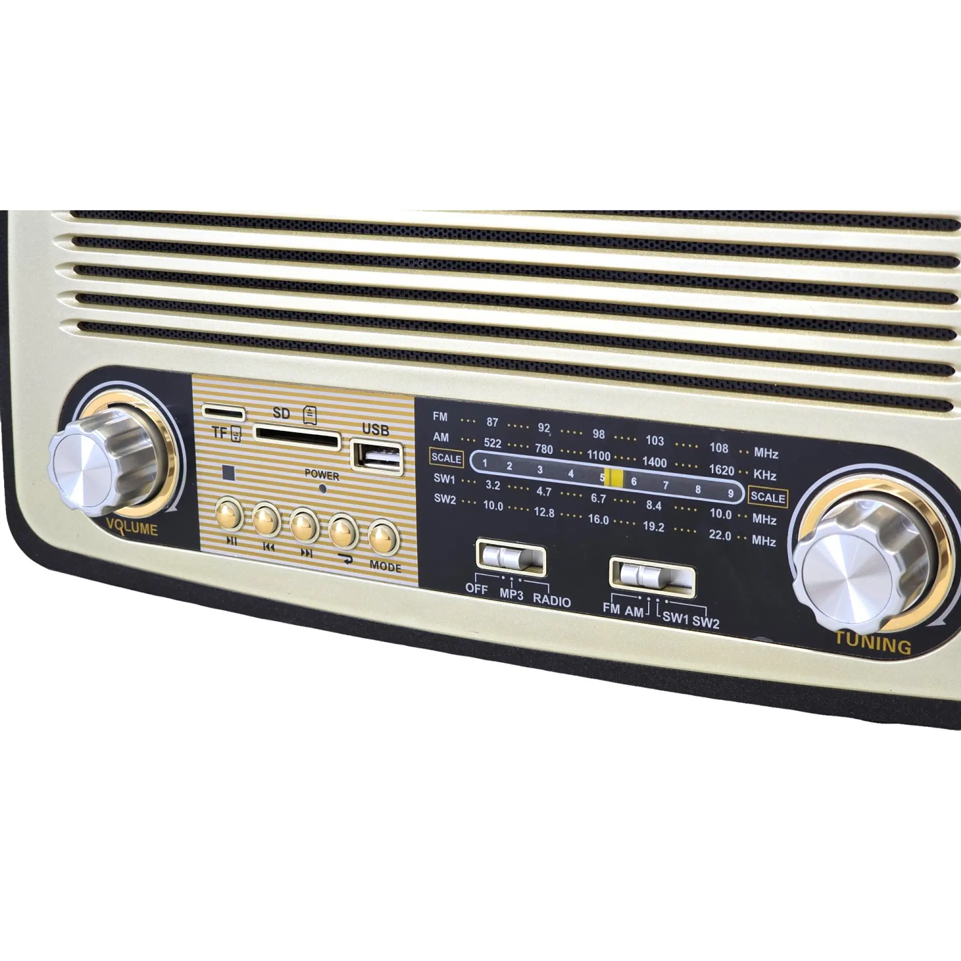 Radio Retro BT Vintage Audiopro Portátil AP02051 2