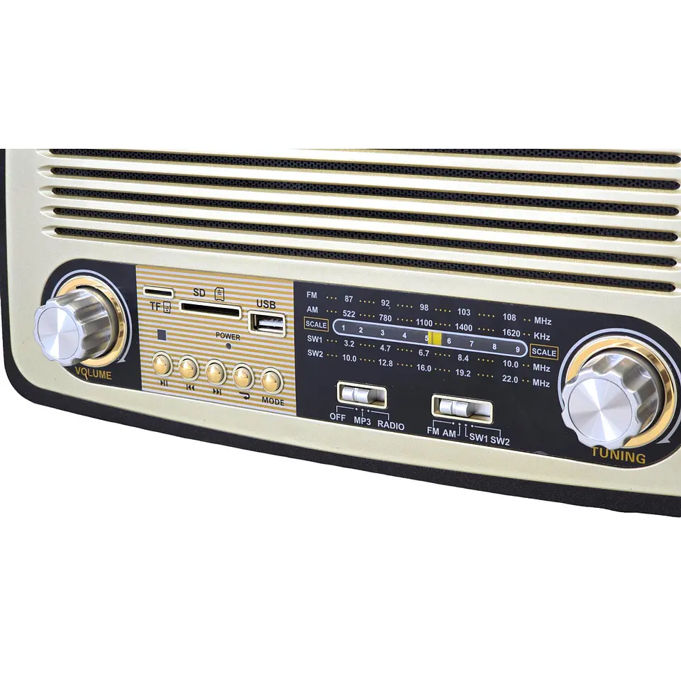 Radio Retro BT Vintage Audiopro Portátil AP02051 2