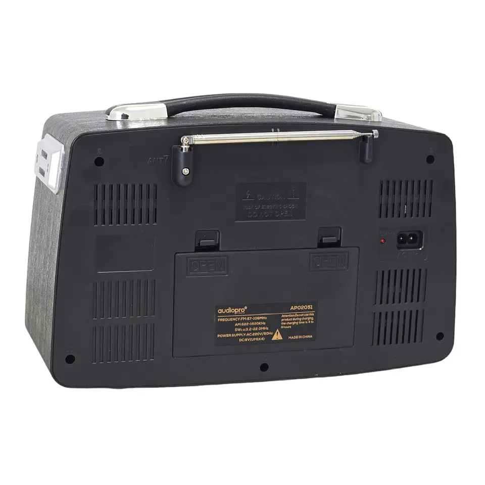 Radio Retro BT Vintage Audiopro Portátil AP02051 4