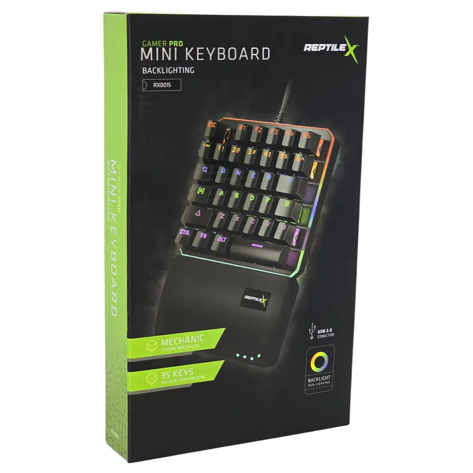 Teclado Gamer de una mano Mecanico RGB Backlighting Rx0015 4