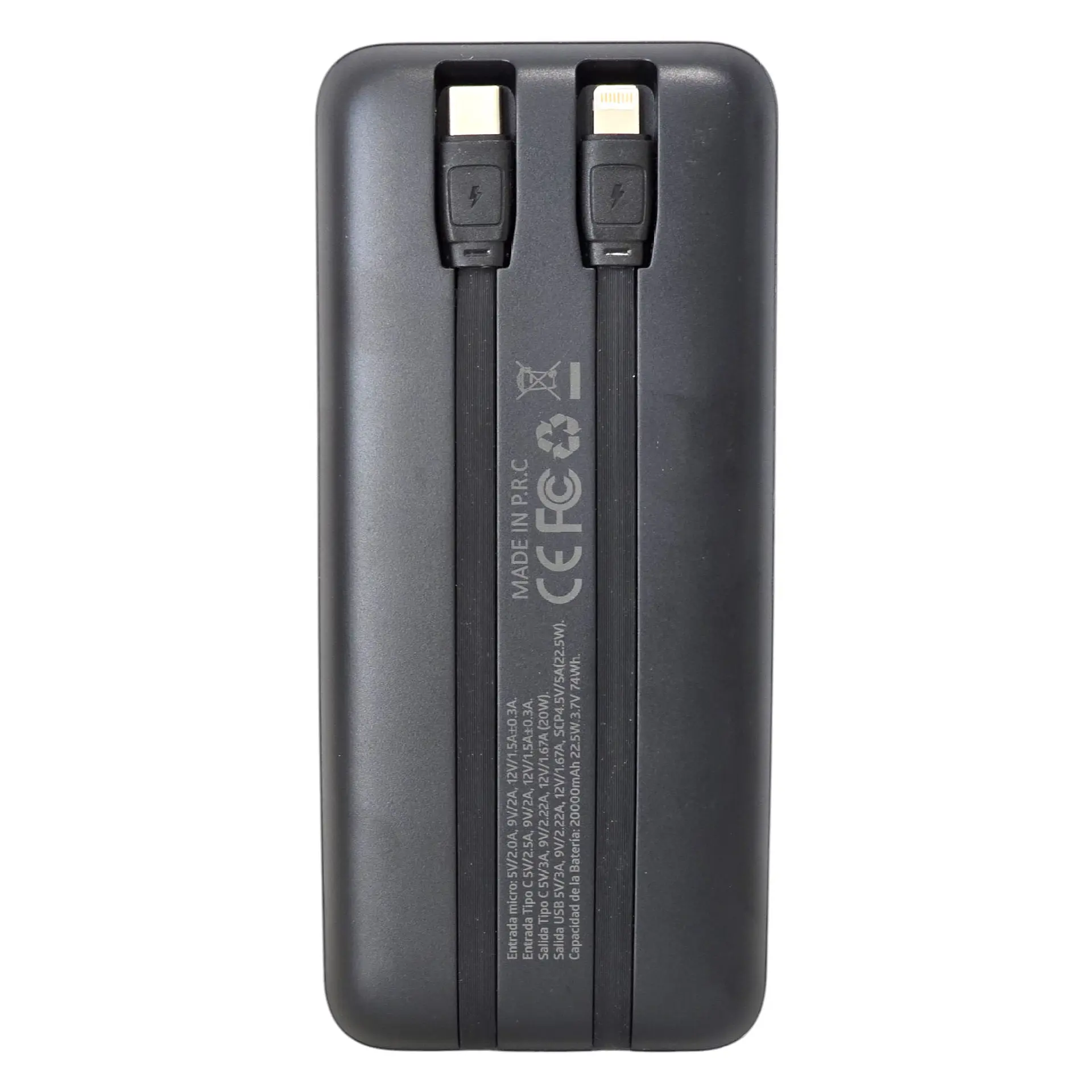 Batería Portátil Powerbank 20.000 Tecnolab TL547BK 4