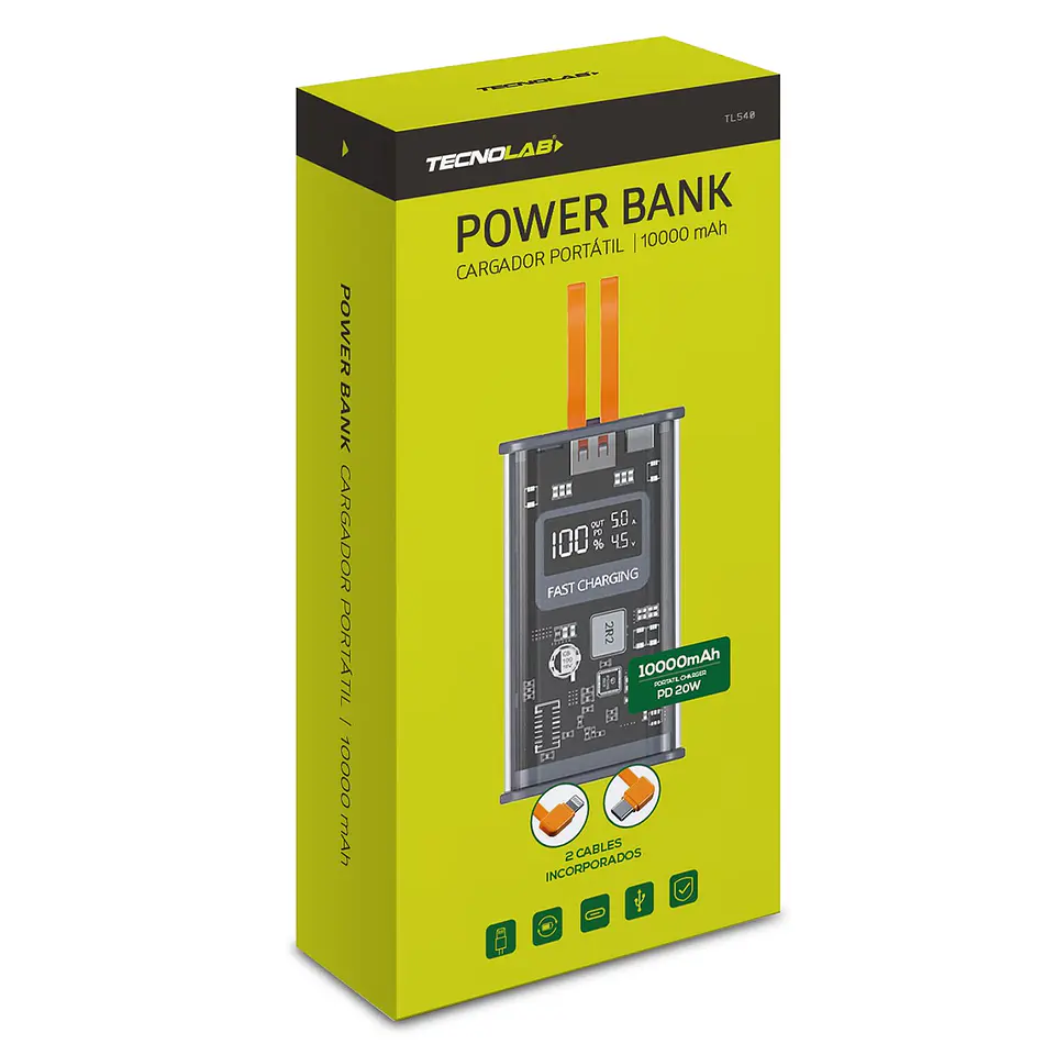 Batería Portátil Powerbank 10.000 Tecnolab TL540 4