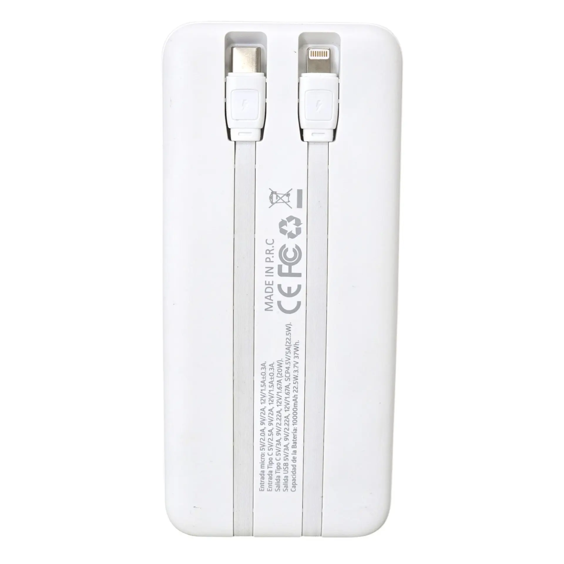 Batería Portátil Powerbank 10.000 Tecnolab TL573W 4