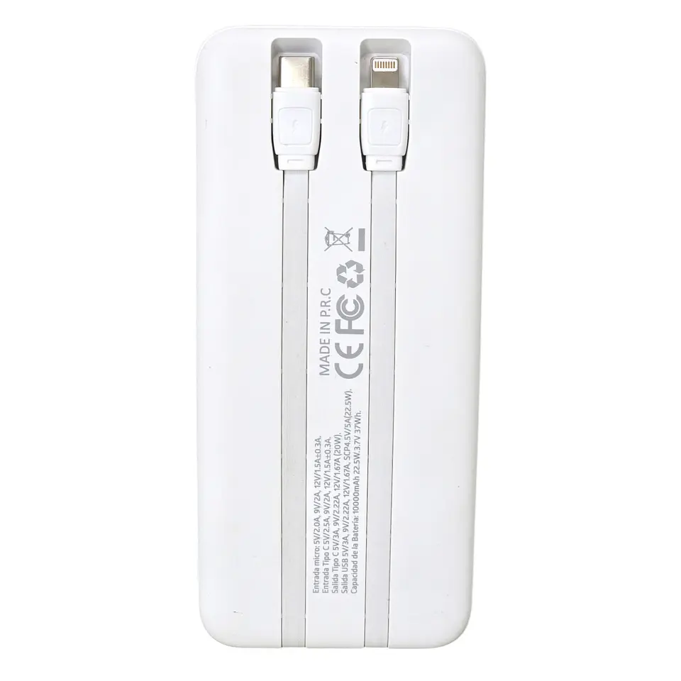 Batería Portátil Powerbank 10.000 Tecnolab TL573W 4