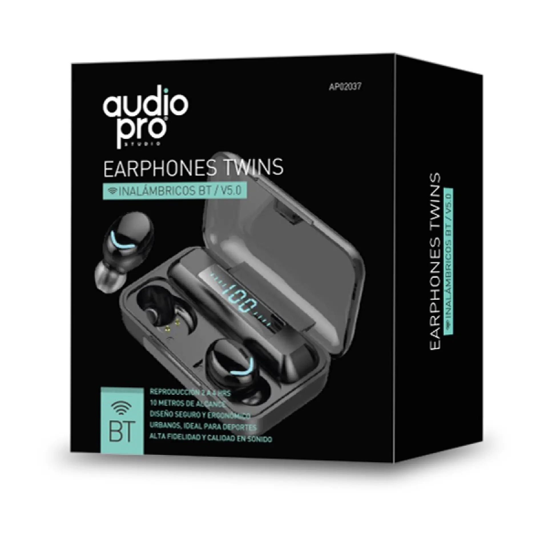 Audífonos Bt 5.0 Manos Libres Touch Audiopro AP02037BK 2