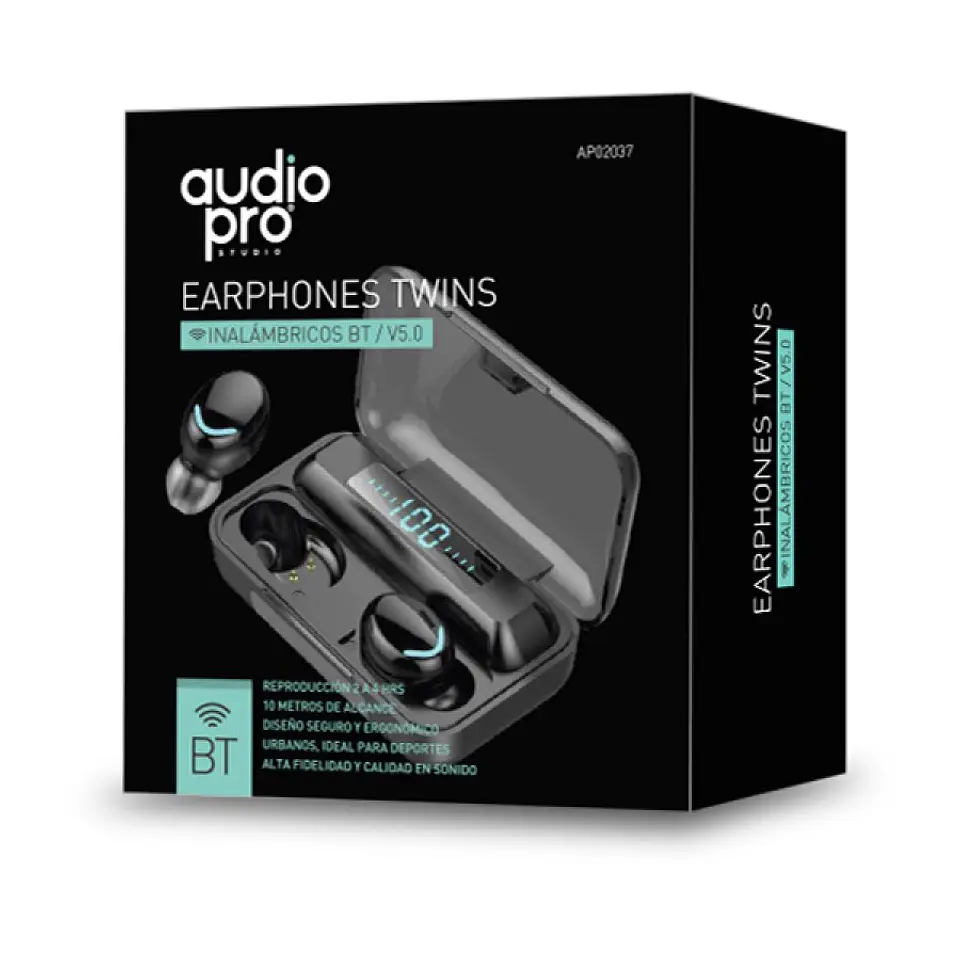 Audífonos Bt 5.0 Manos Libres Touch Audiopro AP02037BK 2