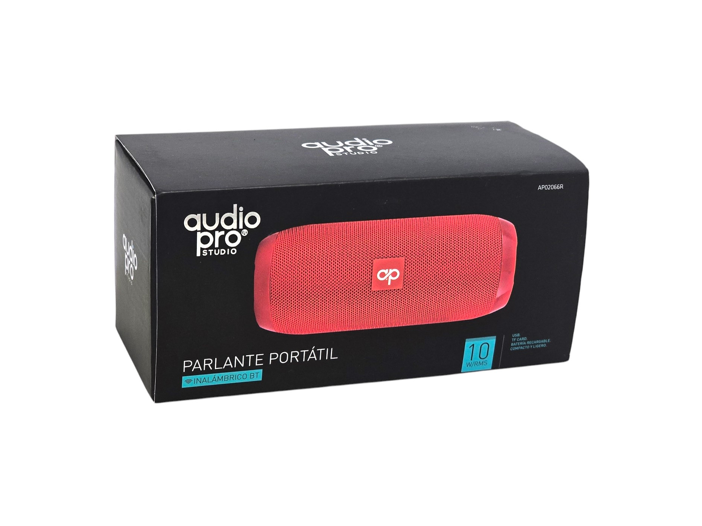 Parlante BT Audiopro 10w Inalámbrico AP02066R Rojo 2