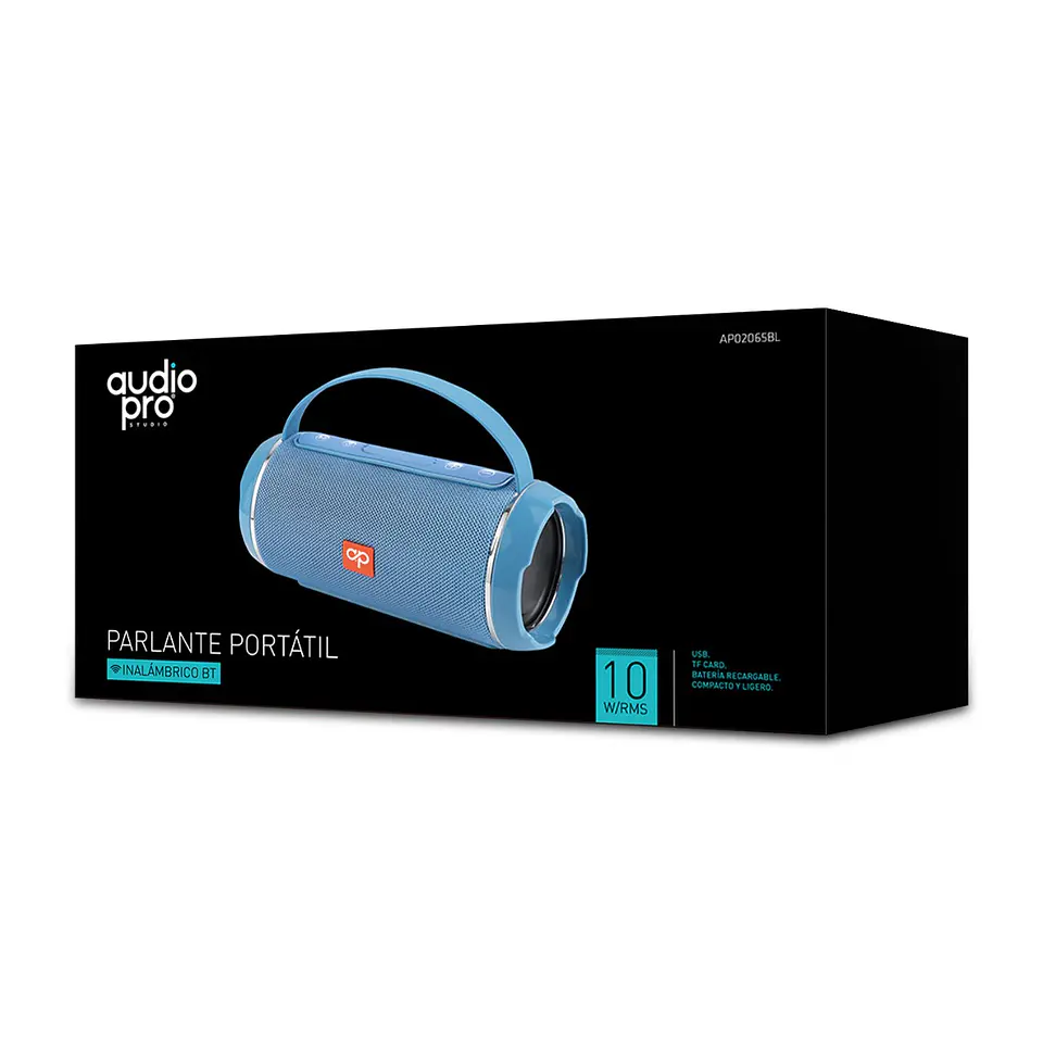 Parlante Inalámbrico BT Audiopro Usb/Sd AP02065BL Azul 2