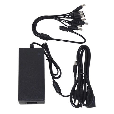 Fuente Poder Camara Seguridad 12v 8a Tecnolab TL222 8 Cables