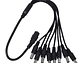 Fuente Poder Camara Seguridad 12v 8a Tecnolab TL222 8 Cables - Miniatura 3
