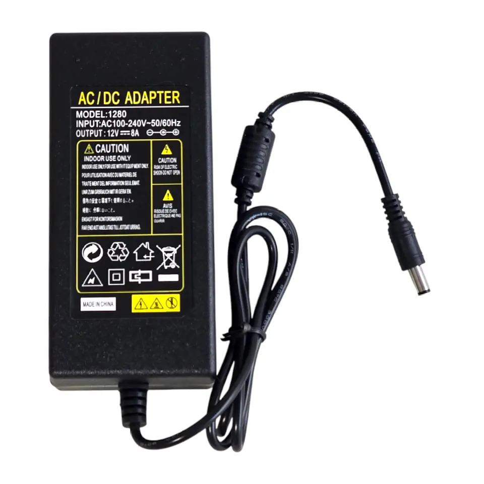Fuente Poder Camara Seguridad 12v 8a Tecnolab TL222 8 Cables 4