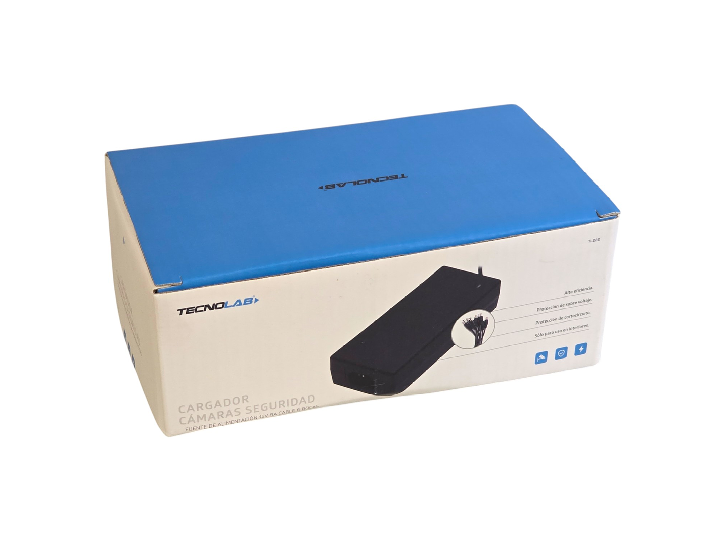 Fuente Poder Camara Seguridad 12v 8a Tecnolab TL222 8 Cables 5