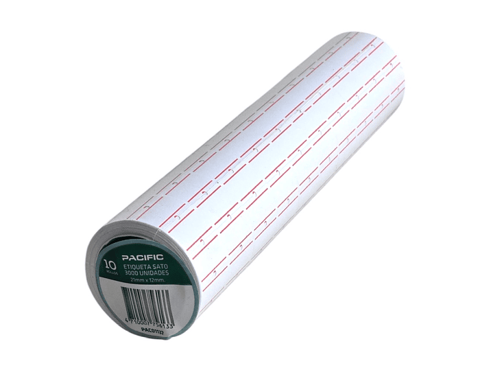 Pack 10 Rollo 3.000 Etiquetas Sato Standar Pacific Mx-5500 4