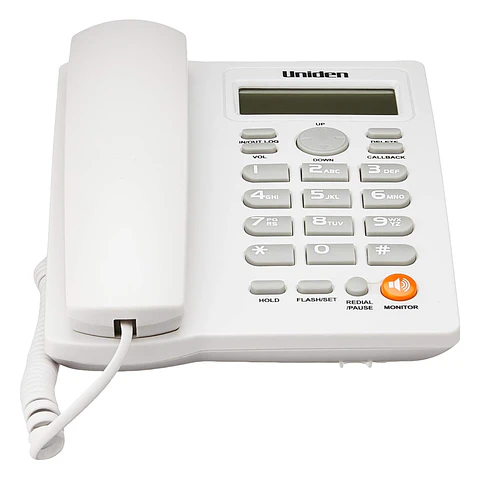 Teléfono Fijo Sobremesa Uniden AS7413 Blanco