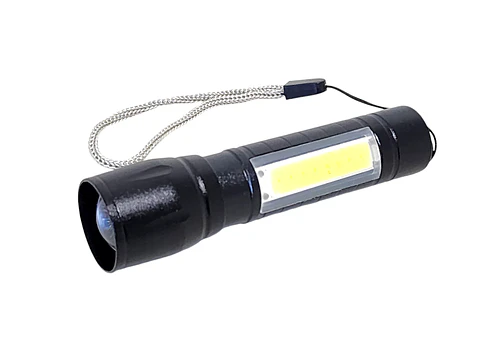 Linterna Led Recargable  Zoom COB + XPE PM401