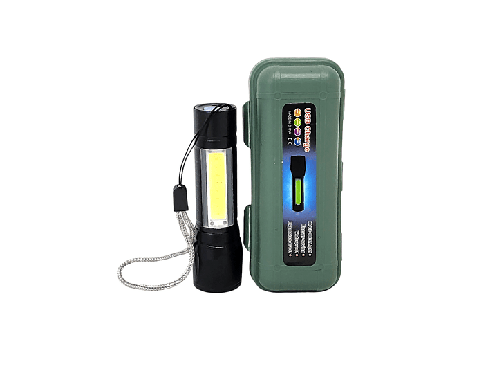 Linterna Led Recargable  Zoom COB + XPE PM401 4