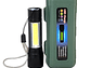 Linterna Led Recargable  Zoom COB + XPE PM401 - Miniatura 4