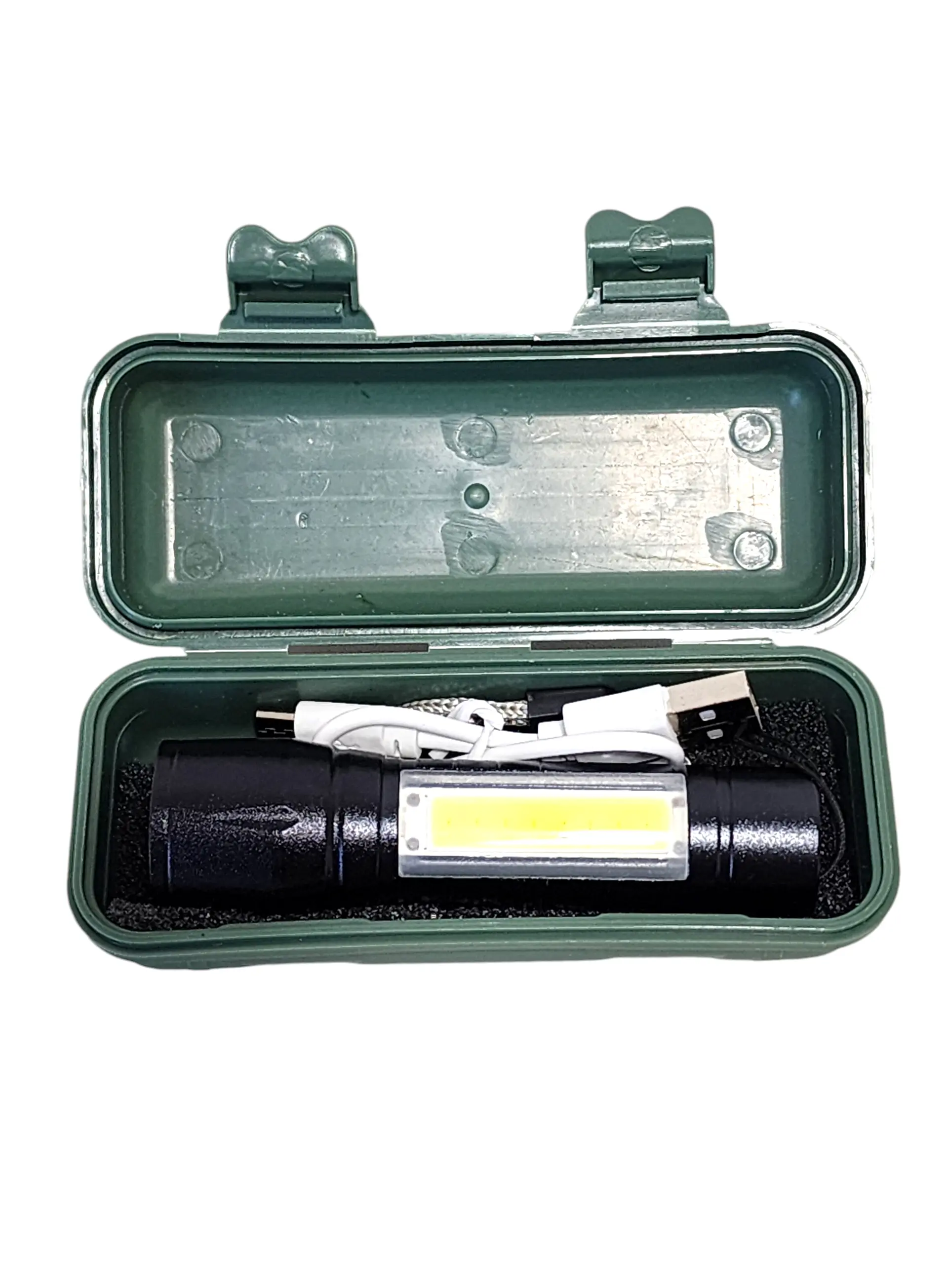 Linterna Led Recargable  Zoom COB + XPE PM401 5
