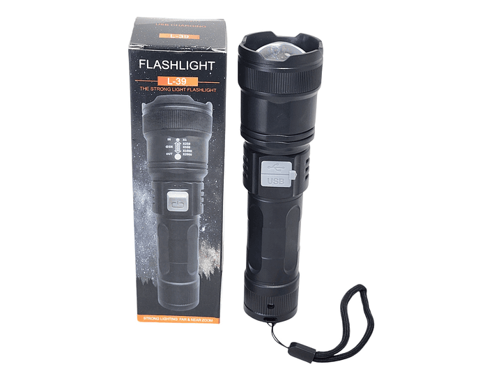 Linterna de Mano Led Con Zoom L-39 4
